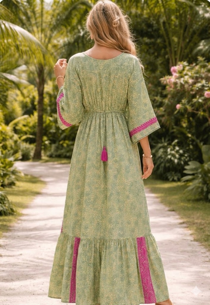 Vestido Toscano com Franjas